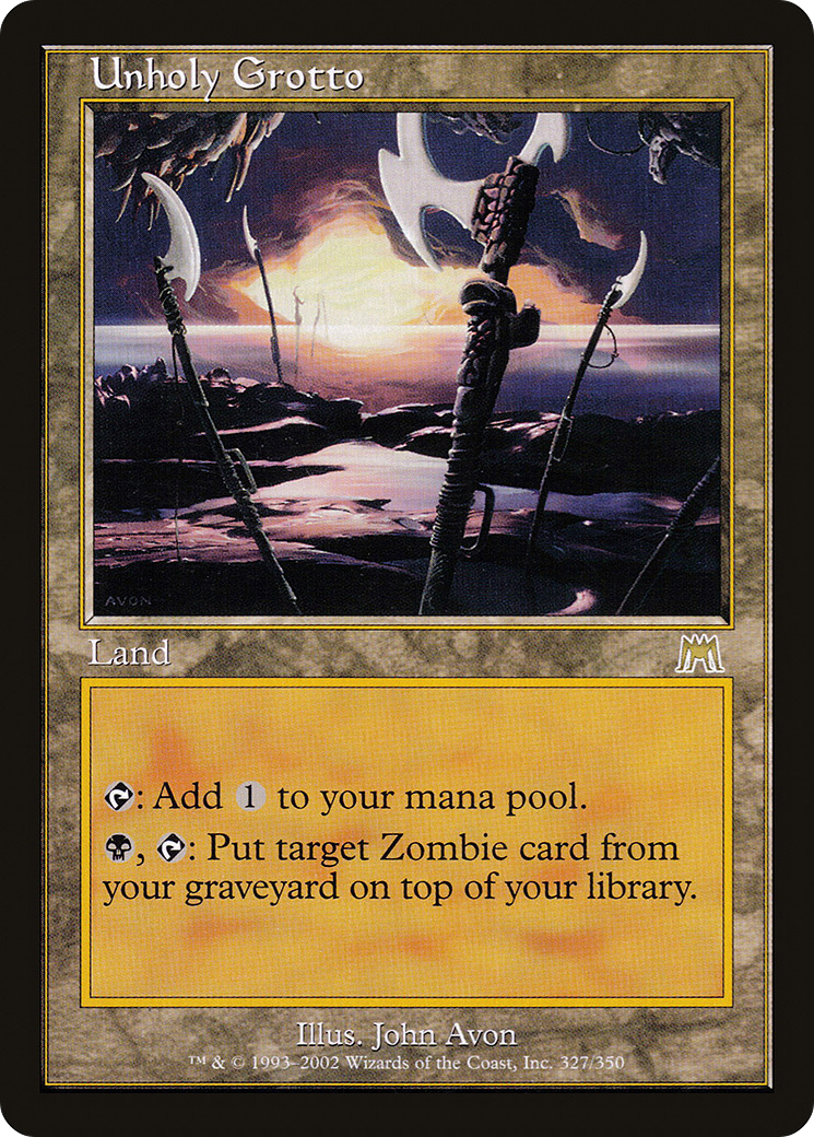 Image of Unholy Grotto (ONS-327) - Onslaught Foil