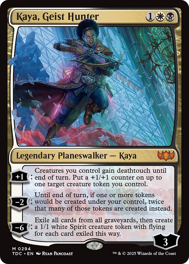 Image of Kaya, Geist Hunter (TDC-294) - Commander: Tarkir: Dragonstorm