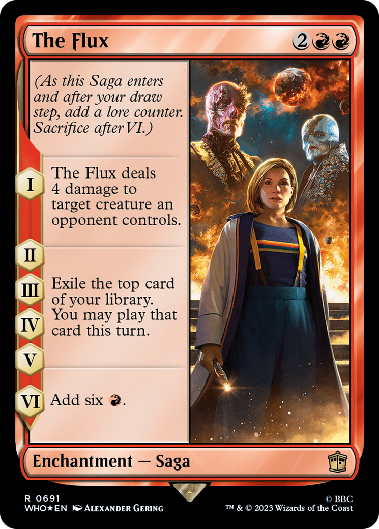 Image of The Flux (Surge Foil) (WHO-691) - Doctor Who Foil