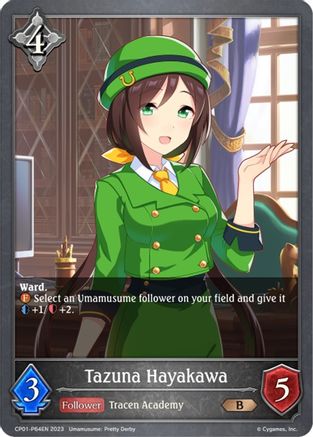 Image of Tazuna Hayakawa - P64EN (Foil) (CP01-P64EN) - CP01 Umamusume Pretty Derby
