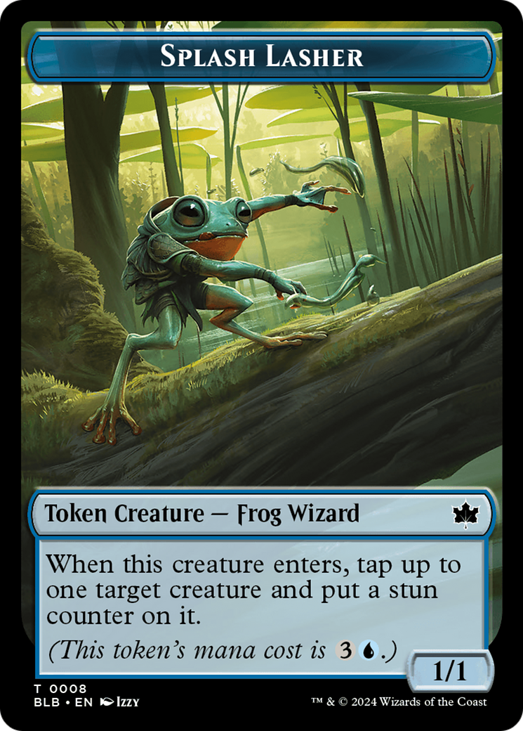 Image of Splash Lasher Token (BLB-008) - Bloomburrow Tokens
