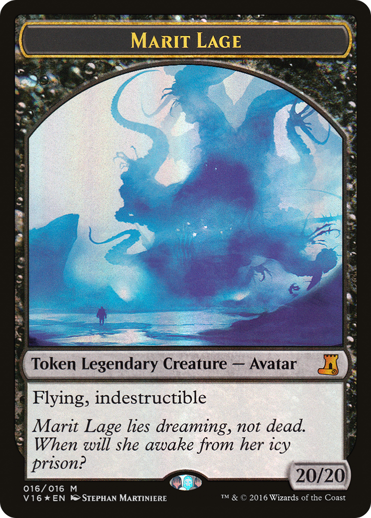 Image of Marit Lage Token (V16-016) - From the Vault: Lore Foil