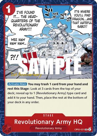 Image of Revolutionary Army HQ (OP05-021) - Awakening of the New Era: 1st Anniversary Tournament Cards