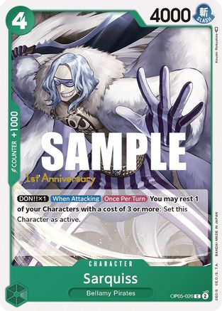 Image of Sarquiss (OP05-026) - Awakening of the New Era: 1st Anniversary Tournament Cards