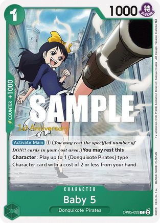 Image of Baby 5 (033) (OP05-033) - Awakening of the New Era: 1st Anniversary Tournament Cards