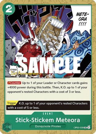 Image of Stick-Stickem Meteora (OP05-039) - Awakening of the New Era: 1st Anniversary Tournament Cards