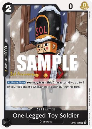 Image of One-Legged Toy Soldier (OP05-081) - Awakening of the New Era: 1st Anniversary Tournament Cards