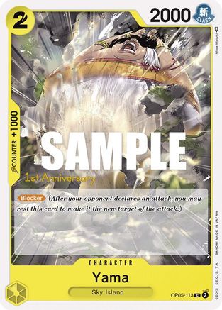 Image of Yama (OP05-113) - Awakening of the New Era: 1st Anniversary Tournament Cards