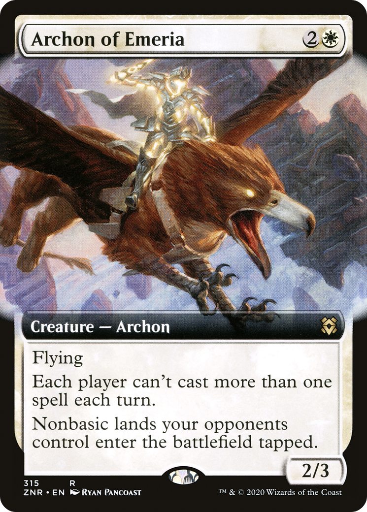 Image of Archon of Emeria (Extended Art) (ZNR-315) - Zendikar Rising: (Extended Art) Foil