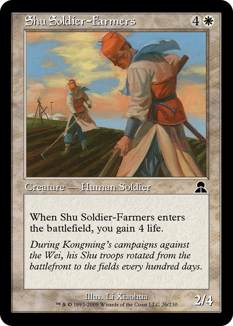 Image of Shu Soldier-Farmers (ME3-026) - Masters Edition III Foil