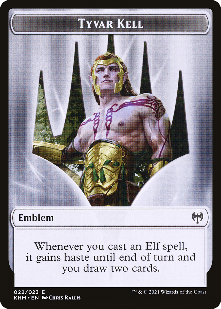 Image of Tyvar Kell Emblem (TKHM-022) - Kaldheim Tokens