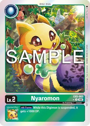 Image of Nyaromon (Animal Colosseum Box Promotion Pack) (EX5-003) - Animal Colosseum Foil