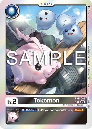 Image of Tokomon (Animal Colosseum Box Promotion Pack) (EX5-005) - Animal Colosseum Foil