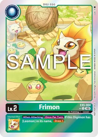 Image of Frimon (Animal Colosseum Box Promotion Pack) (EX5-004) - Animal Colosseum Foil