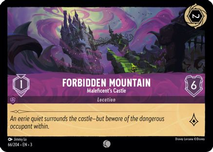 Image of Forbidden Mountain - Maleficent's Castle (66/204) - Into the Inklands Cold Foil