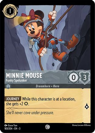 Image of Minnie Mouse - Funky Spelunker (183/204) - Into the Inklands Cold Foil