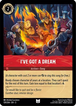 Image of I've Got a Dream (129/204) - Into the Inklands Cold Foil