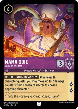 Image of Mama Odie - Voice of Wisdom (52/204) - Into the Inklands Cold Foil