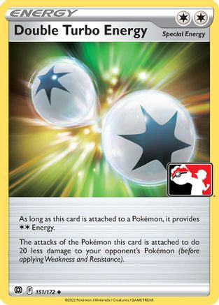 Image of Double Turbo Energy (Cosmos Holo) 151/172  - Holofoil Prize Pack Series Cards - Uncommon