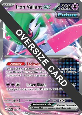 Image of Iron Valiant ex 068  - Holofoil Jumbo Cards - Promo