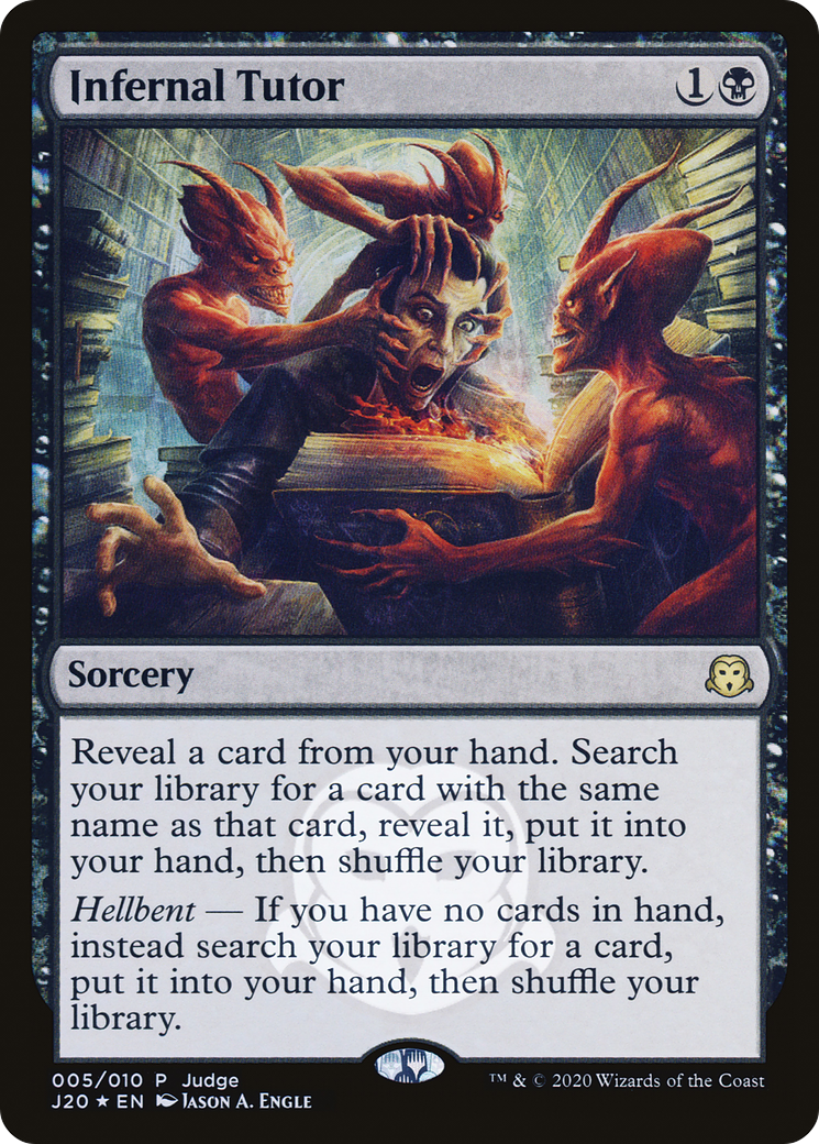 Image of Infernal Tutor (JDG-005) - Judge Gift Cards 2020 Foil