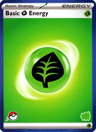 Image of Basic Grass Energy (Blue Border)  My First Battle - Unconfirmed