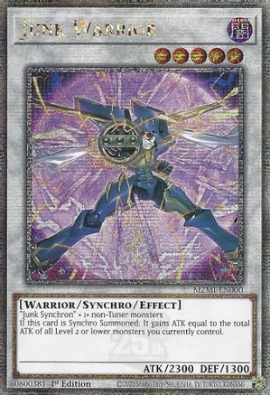 Image of Junk Warrior (Quarter Century Secret Rare) (MZMI-EN000) - Maze of Millennia 1st Edition