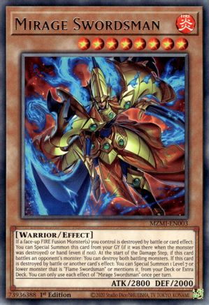 Image of Mirage Swordsman (MZMI-EN003) - Maze of Millennia 1st Edition
