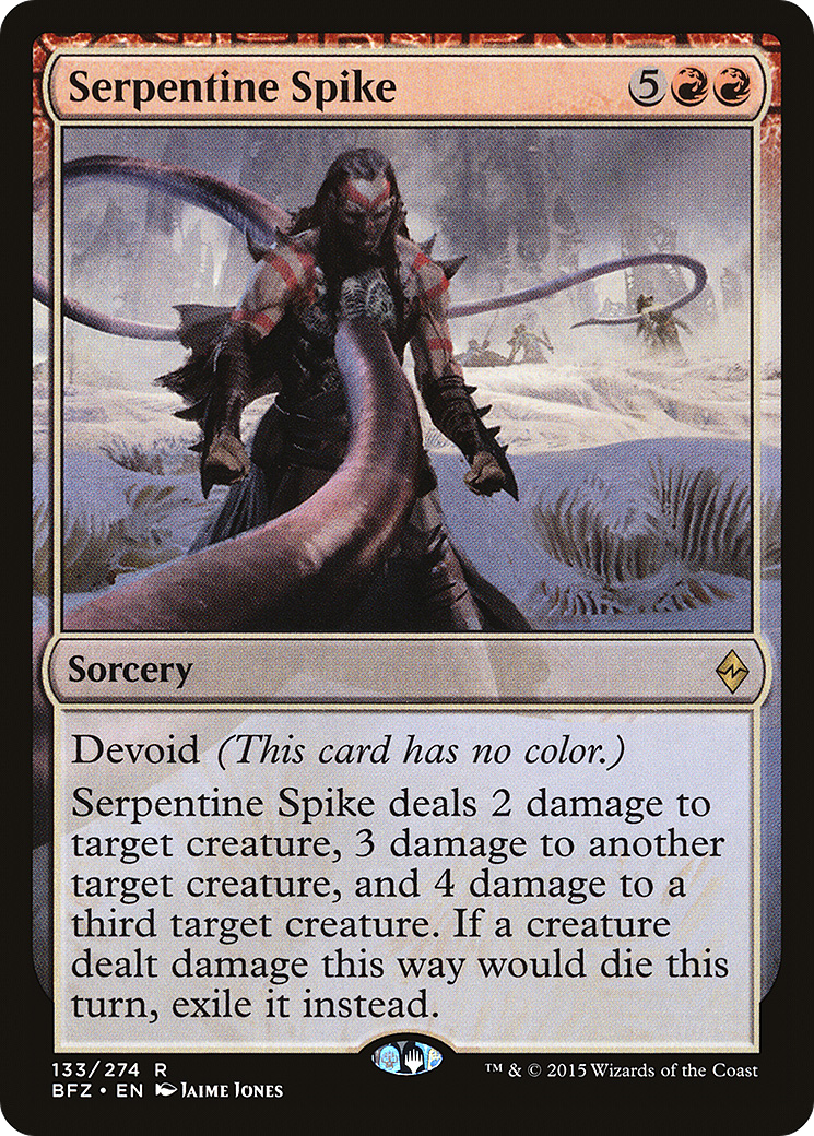 Image of Serpentine Spike (BFZ-133) - Battle for Zendikar: (devoid)