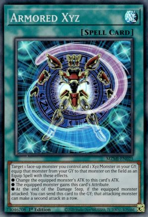 Image of Armored Xyz (MZMI-EN025) - Maze of Millennia 1st Edition