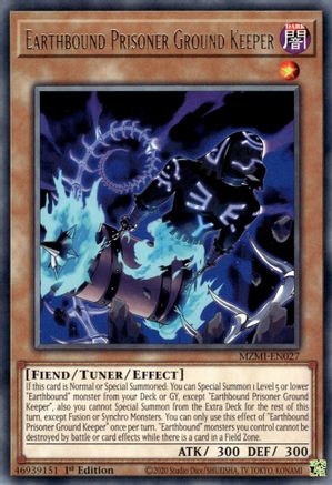 Image of Earthbound Prisoner Ground Keeper (MZMI-EN027) - Maze of Millennia 1st Edition