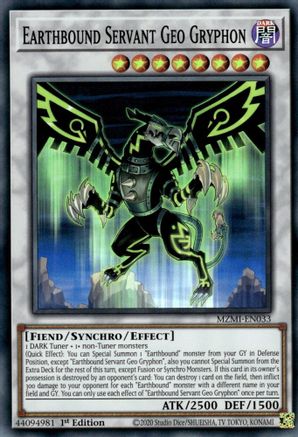 Image of Earthbound Servant Geo Gryphon (MZMI-EN033) - Maze of Millennia 1st Edition