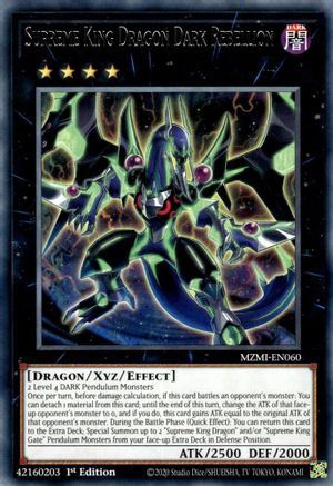 Image of Supreme King Dragon Dark Rebellion (MZMI-EN060) - Maze of Millennia 1st Edition