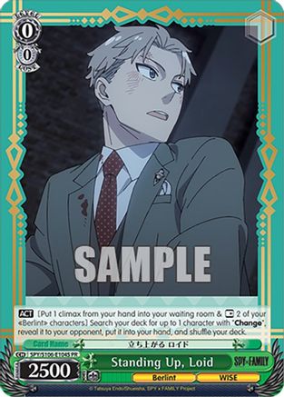 Image of Standing Up, Loid (Foil) (SPY/S106-E104S PR) - SPY x FAMILY