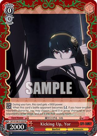 Image of Kicking Up, Yor (Foil) (SPY/S106-E105S PR) - SPY x FAMILY