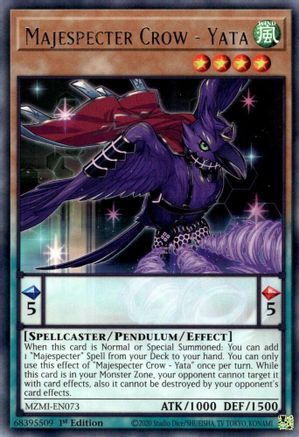 Image of Majespecter Crow - Yata (MZMI-EN073) - Maze of Millennia 1st Edition