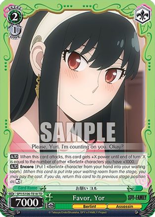 Image of Favor, Yor (SPY/S106-TE18 TD) - SPY x FAMILY