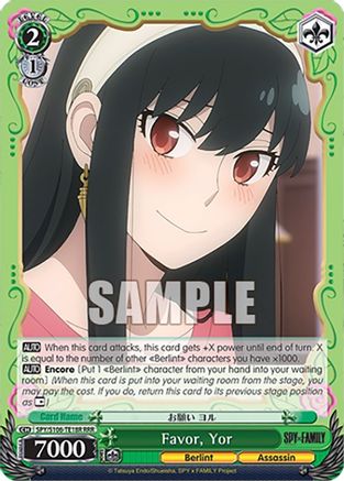 Image of Favor, Yor (RRR) (SPY/S106-TE18R RRR) - SPY x FAMILY