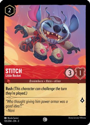 Image of Stitch - Little Rocket (125/204) - Into the Inklands