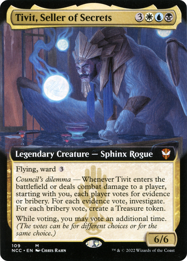 Image of Tivit, Seller of Secrets (Extended Art) (NCC-109) - New Capenna Commander: (Extended Art)