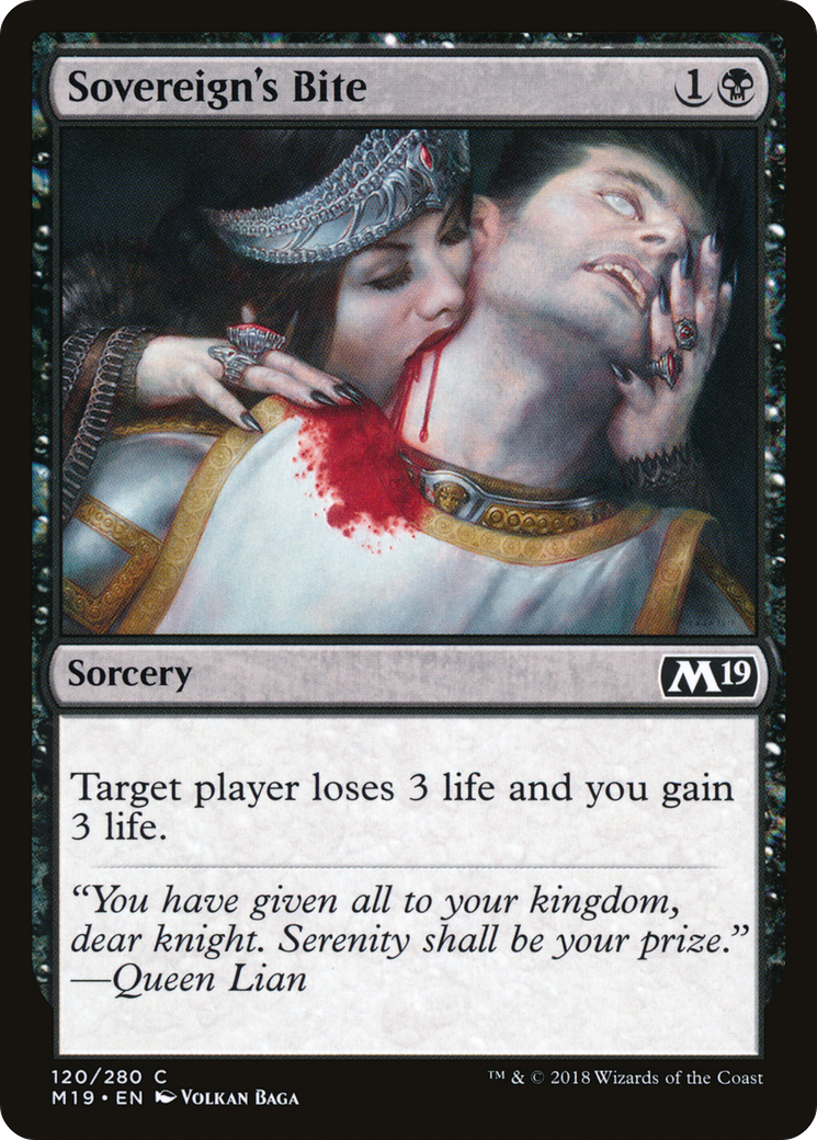 Image of Sovereign's Bite (M19-120) - Core Set 2019 Foil