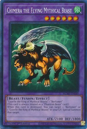 Image of Chimera the Flying Mythical Beast (CR) (MZMI-EN040) - Maze of Millennia 1st Edition