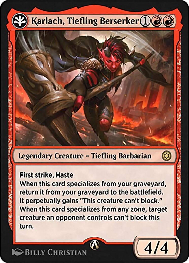 Image of Karlach, Tiefling Berserker (HBG-14R) - Alchemy Horizons: Baldur's Gate