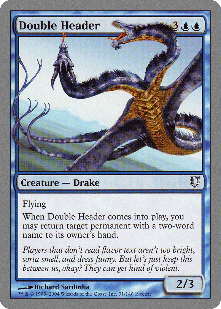 Image of Double Header (UNH-031) - Unhinged Foil