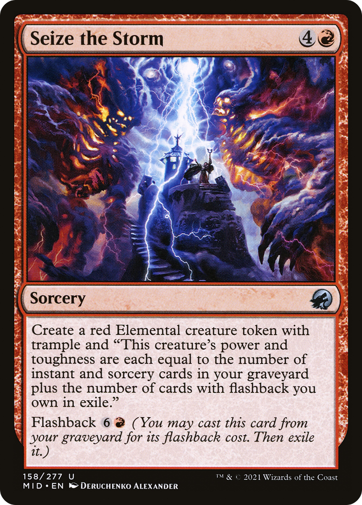 Image of Seize the Storm (MID-158) - Innistrad: Midnight Hunt Foil