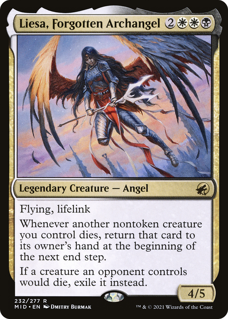Image of Liesa, Forgotten Archangel (MID-232) - Innistrad: Midnight Hunt