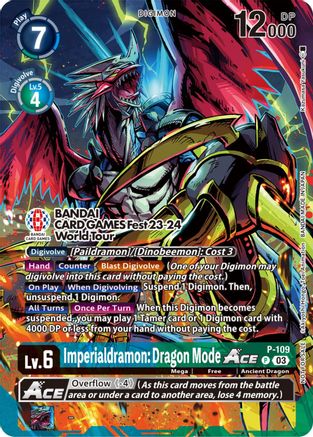 Image of Imperialdramon: Dragon Mode ACE - P-109 (BANDAI Card Games Fest 23-24 World Tour) (P-109) - Digimon Promotion Cards