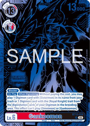 Image of Gankoomon - BT13-019 (2023 Championship Finals Top 16) (BT13-019) - Versus Royal Knights Foil