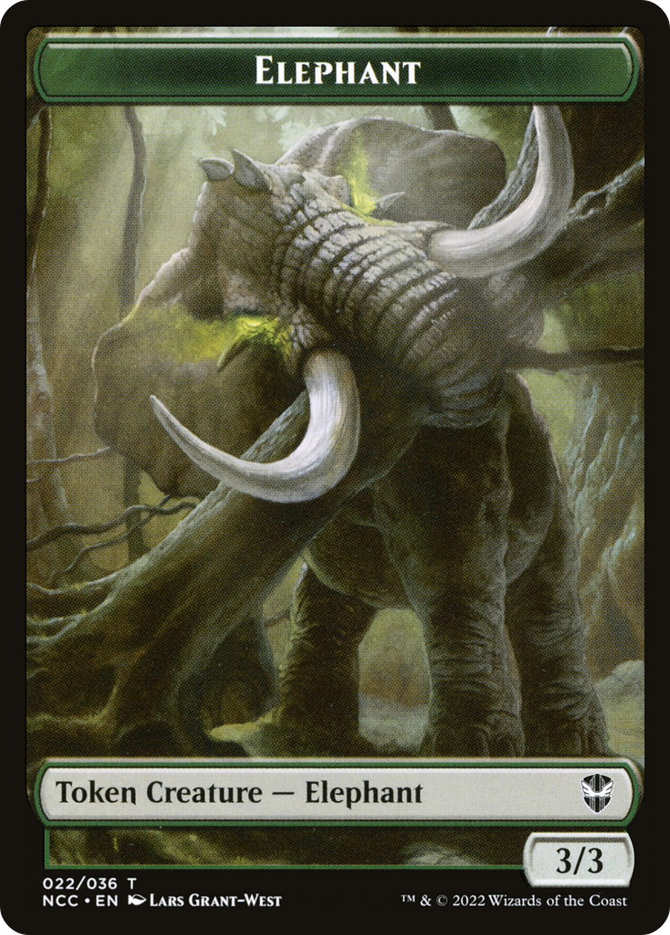 Image of Elephant (TNCC-022) - New Capenna Commander Tokens Foil