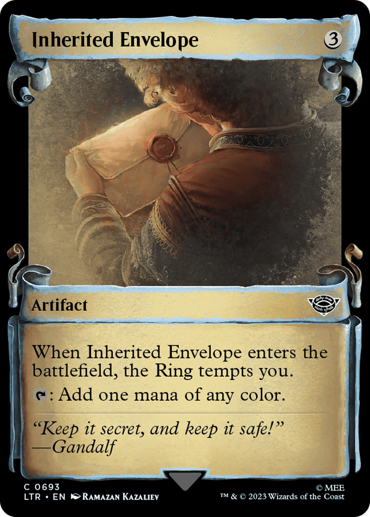 Image of Inherited Envelope (Showcase Scrolls) (LTR-693) - The Lord of the Rings: Tales of Middle-earth: (Showcase) Foil